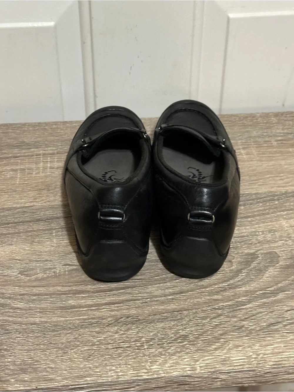 MERRELL WOMENS PLAZA GLIDE BLACK LEATHER LOAFERS SIZE 7